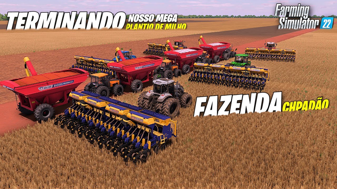 Plantio Do Milho Na Regi&atilde;o Do Mato Grosso│Fazenda Chapad&atilde;o│Farming Simulator 22