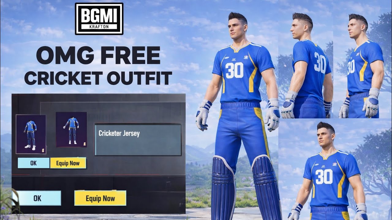 OMG FREE CRICKET OUTFIT REDEEM KIYA HYPER GUNDA LIVE NEW BGMI&PUBG #bgmi #pubgmobile #live #trending