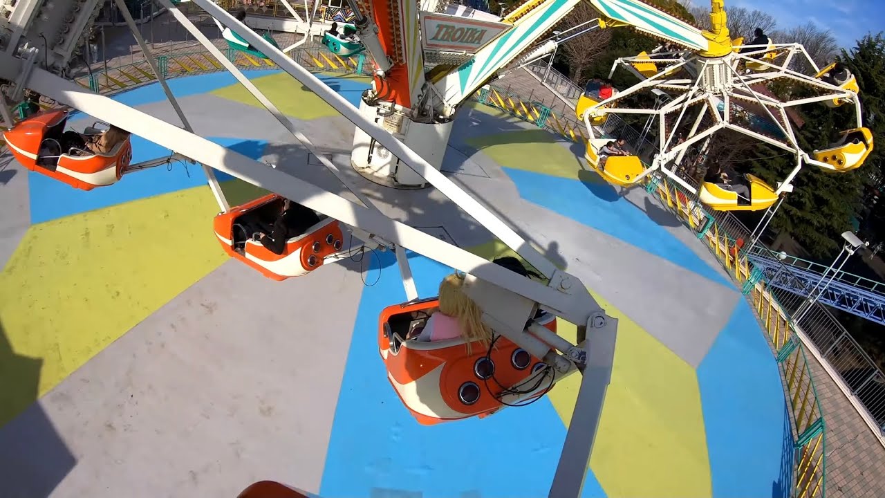 【4K60P】としまえん トロイカ / Troika Rotating ride at Tokyo Toshimaen