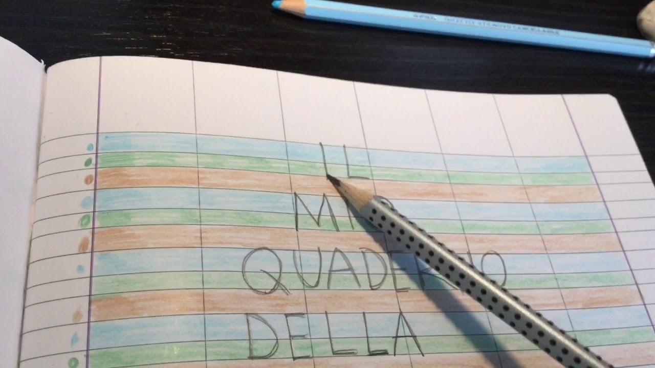 Lavoriamo sul quaderno a righe - parte 1