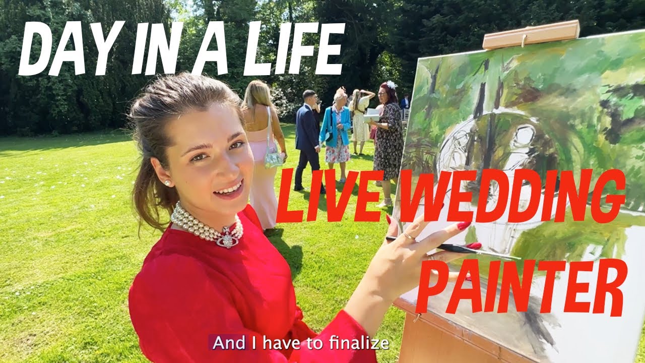 EXCLUSIVE Day in a Life of a LIVE Event Wedding Painter