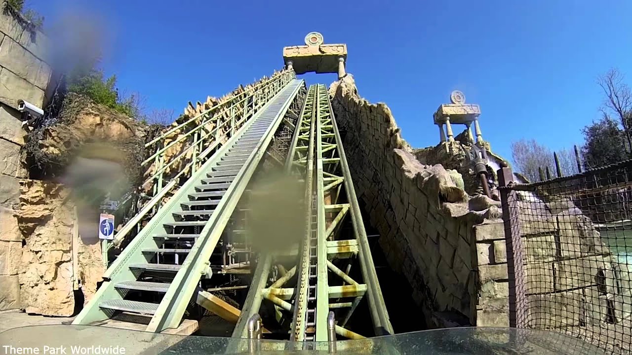 Fuga Da Atlantide Front Row On Ride POV - Gardaland