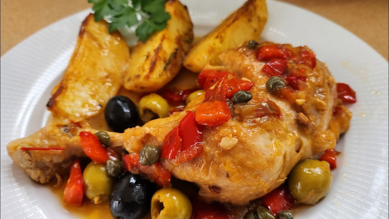 Guiso de Pollo con Salsa de Aceitunas | Plato muy típico de Andalucía