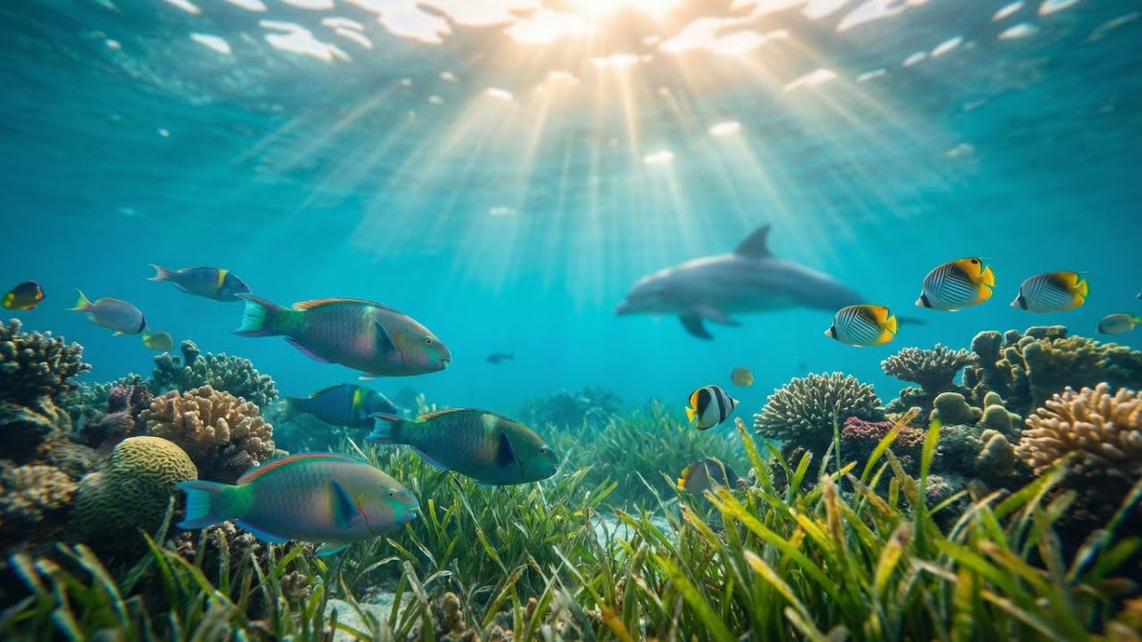 Ocean Wildlife Relaxation 🐬 Underwater World | Sleep & Meditation | 4K