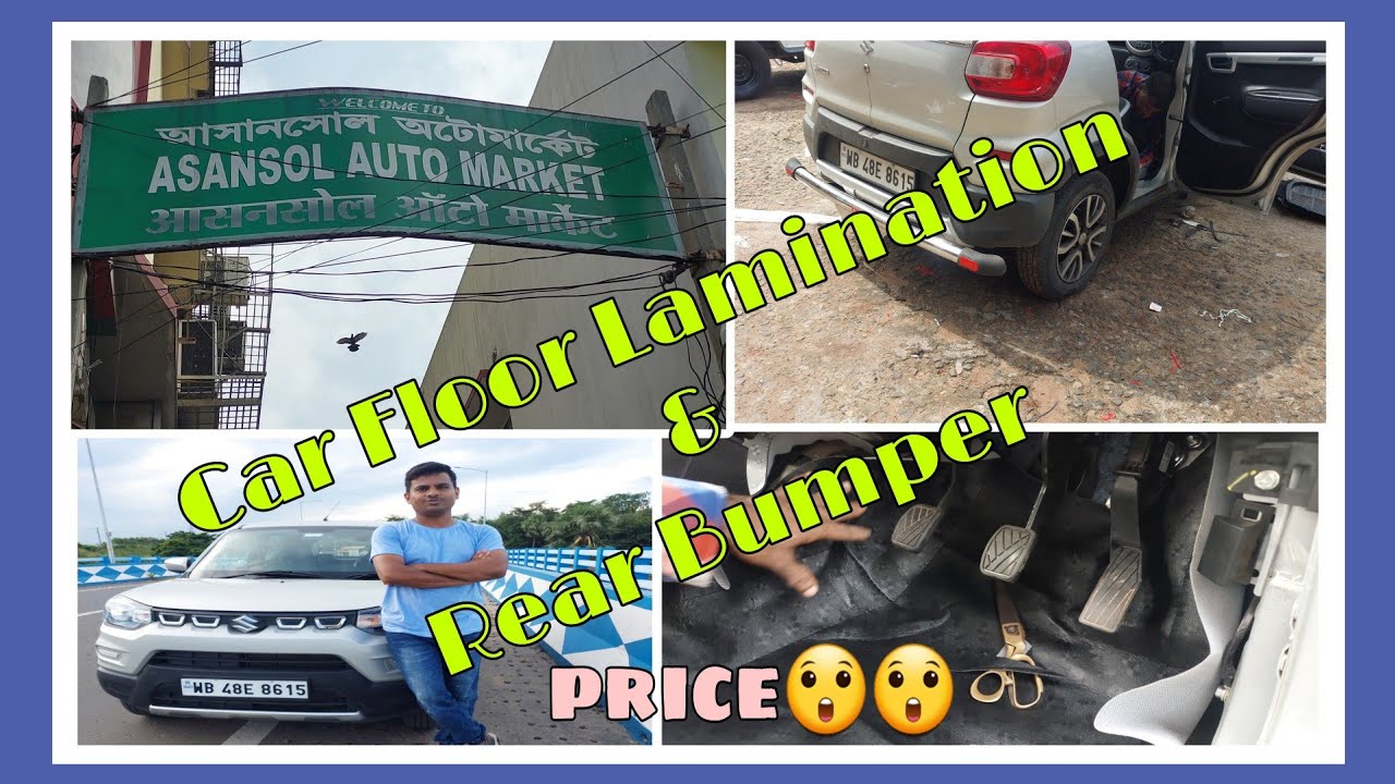 Modification // Spresso floor lamination & rear bumper fitting // cheap asansol auto market😲😍