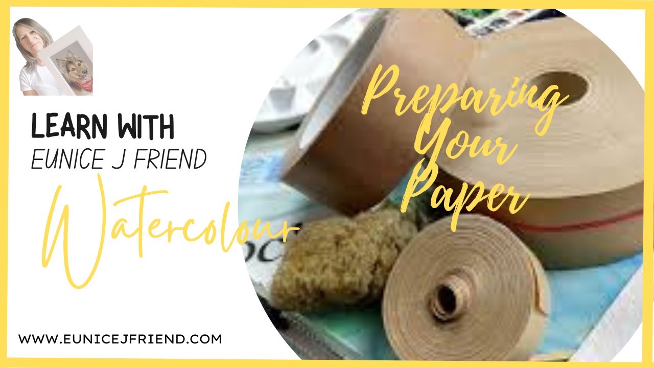 how to stop watercolor paper buckling // Stretching your paper 