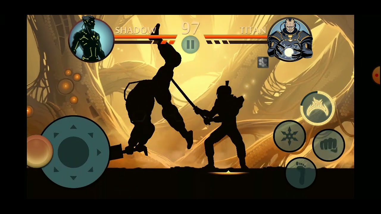 Defeating TITAN in Shadow fight 2 with shogun's katana (Without losing a single round)