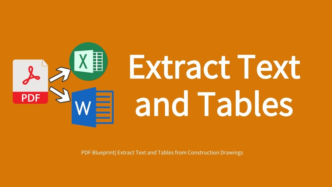 PlanForm| Extract Text and Tables from Construction Drawings