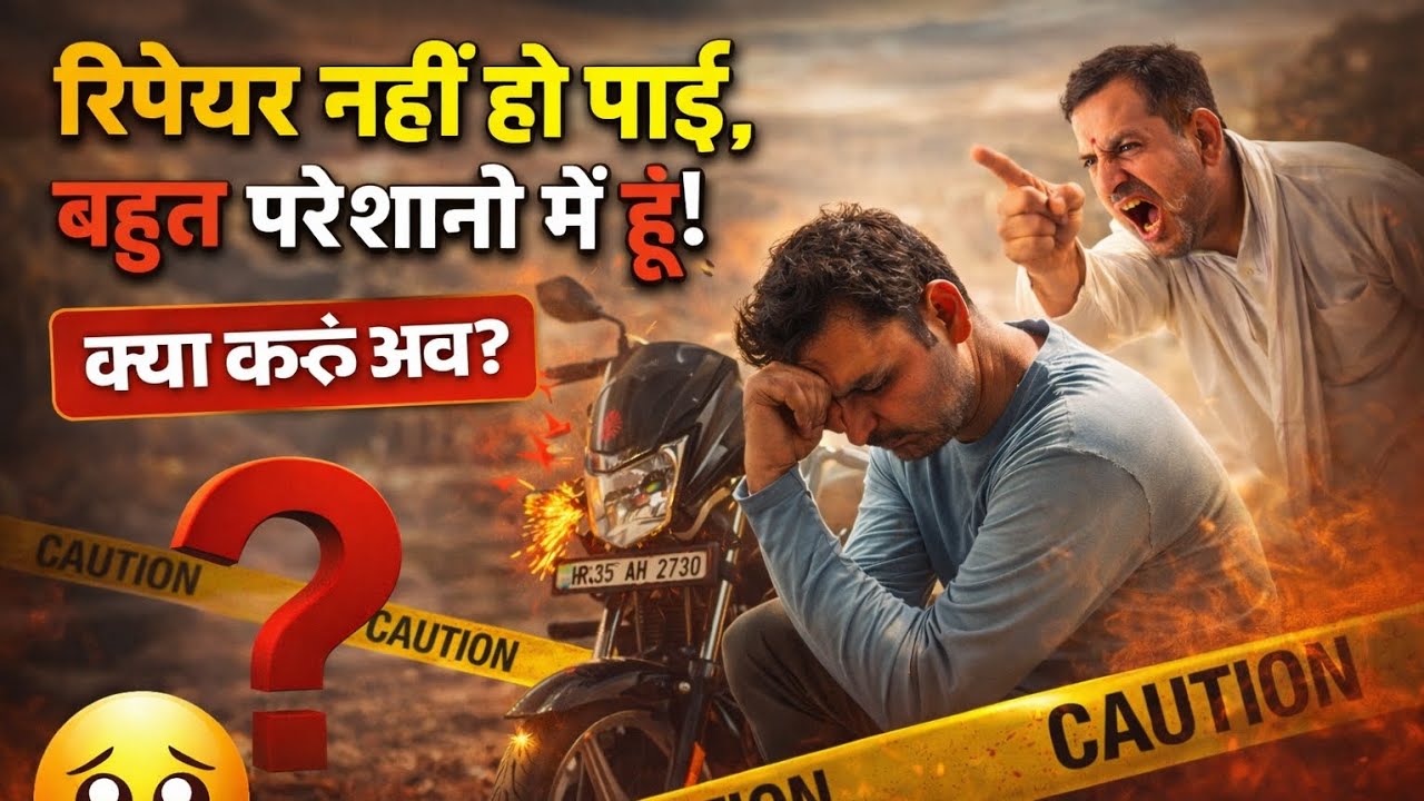 दिमाग की दही कर दी इस बाइक ने! 🤯 आखिर ठीक हो ही गई |