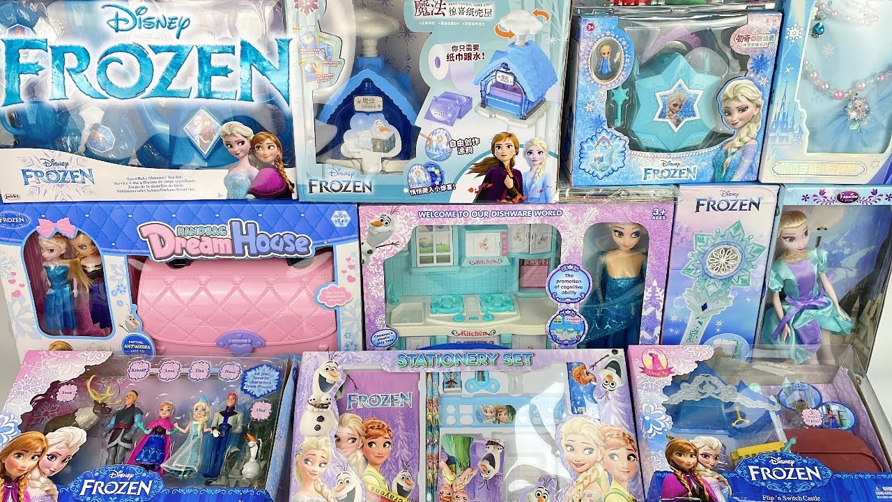 19 minutes Disney Frozen Toy Collection Unboxing | Pop Adventures | ELSA TOYS ASMR Unboxing