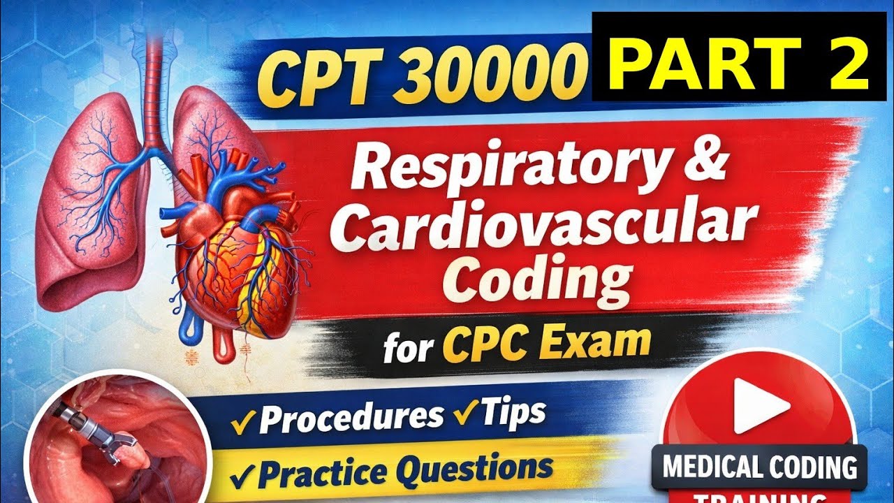 9TH CLASS 30K PART 2 CARDIO vascular system #medicalcoding #CPCExamPrep #CPCvsCCS #cpc #CPCQuestions