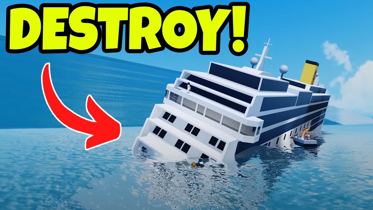 Сможем ли мы потопить самые большие корабли в Roblox Sinking Simulator?
