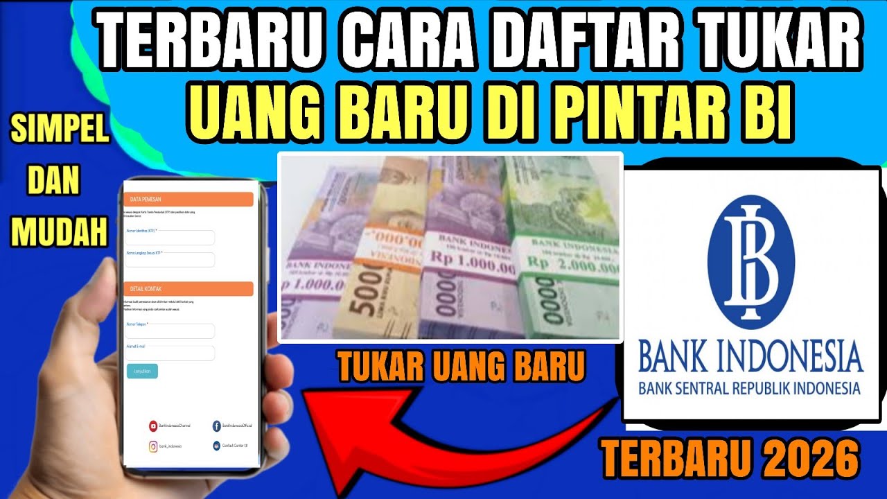 Update 2026 ‼️ Cara Tukar Uang baru di Pintar BI | Daftar Tukar Uang baru di pintar BI Terbaru 