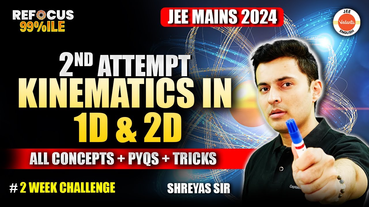 Motion In 1D & 2D | Straight Line & Motion In Plane | JEE Mains 2024 | Concepts & PYQs | Shreyas Sir