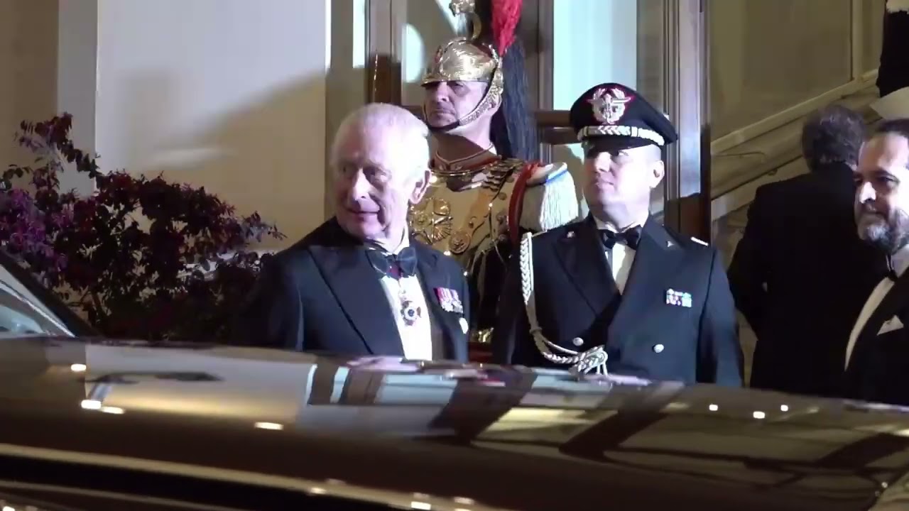 Re Carlo e la Regina Camilla al Quirinale: la cena di Stato con Mattarella