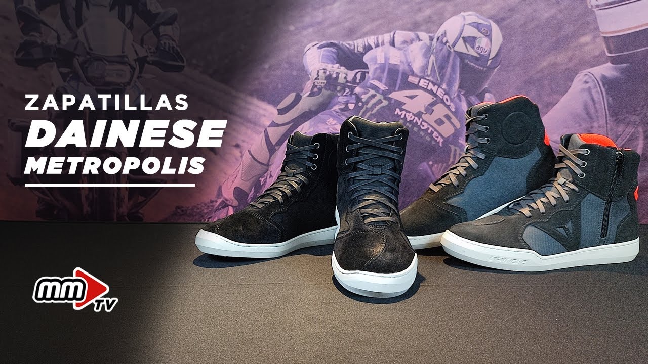 Vístete casual para andar en moto. Zapatillas Dainese Metropolis 🏍
