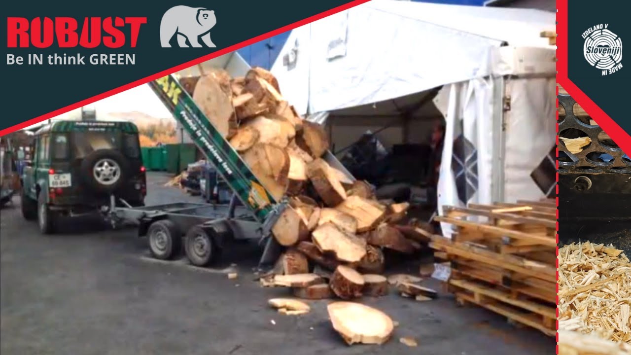 SHREDDING SAWMILL LEFTOVERS with ROBUST UNIVERSAL INDUSTRIAL SHREDDER SD