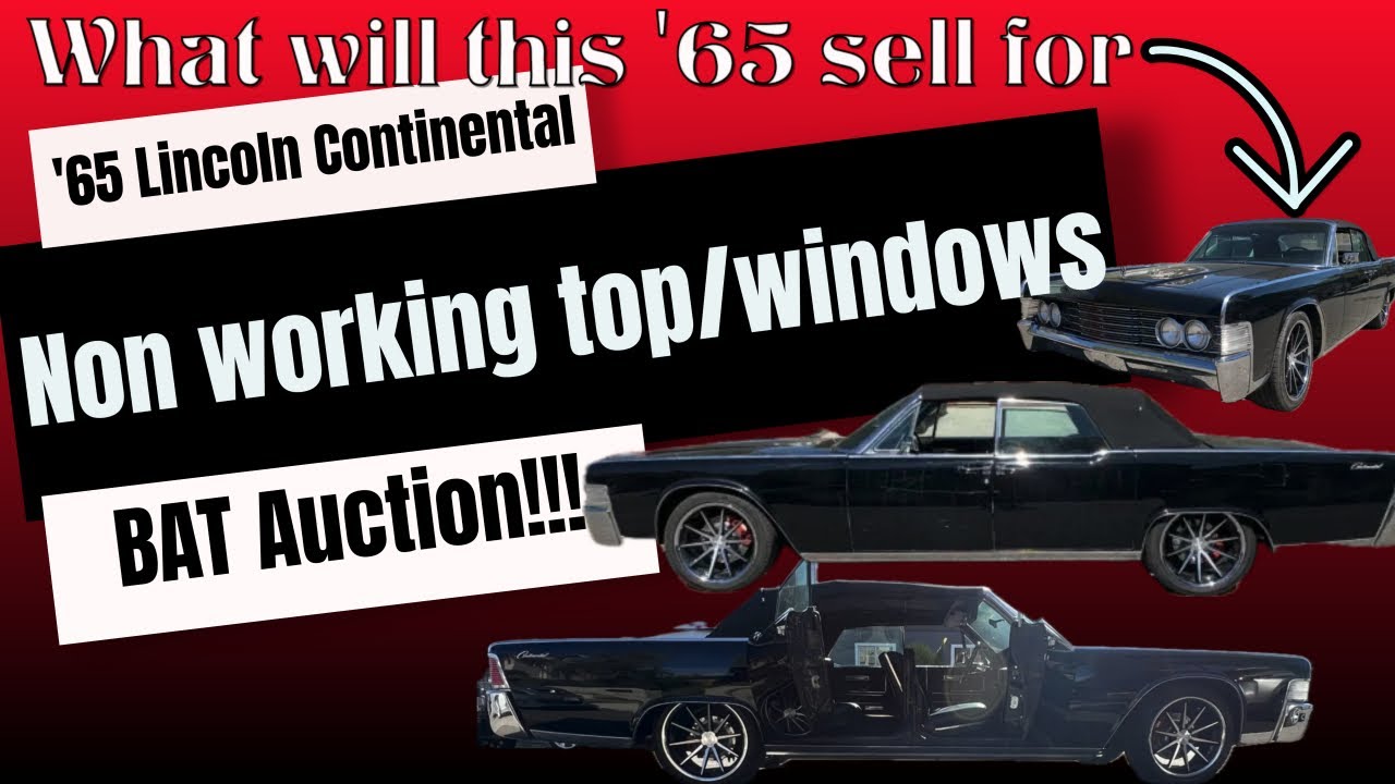 1965 Lincoln Continental Convertible - BaT Listing Review Dec '23