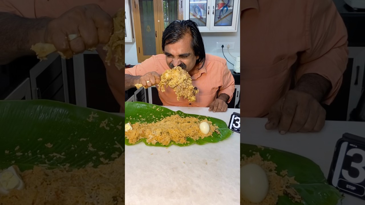 Fatty Gun Mutton Biryani Eating Challenge🔥#foodeatingchallengetamil #eatingchallenge #foodie #short