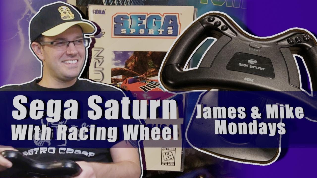 Sega Saturn with Racing Wheel - James & Mike Mondays