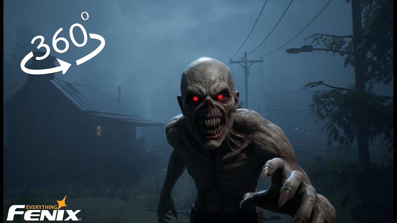 Experience 360 Alone Near the Cabin at Night | 4K VR