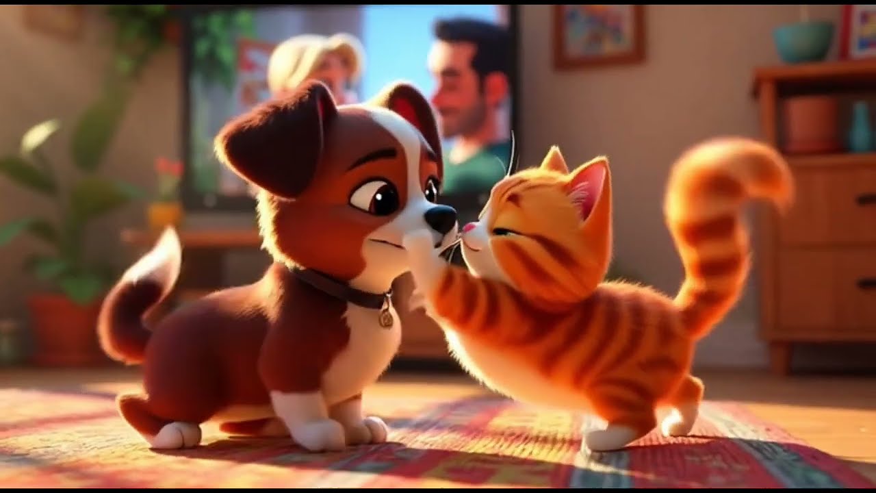 Cat and dog Fun @Vedakids-s4x #trendingvedio #foryou