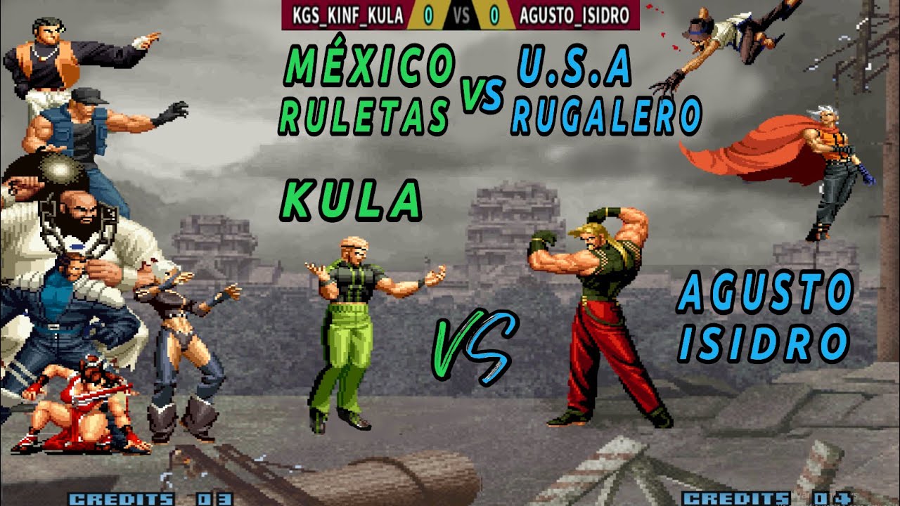 KULA en FULL RULETAS contra RUGALERO de ESTADOS UNIDOS ...😬:KOF 2002 Online
