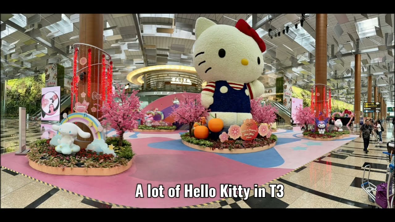 SINGAPORE - Changi Airport - T3 - Hello Kitty 50th Anniversary - January 17th, 2025