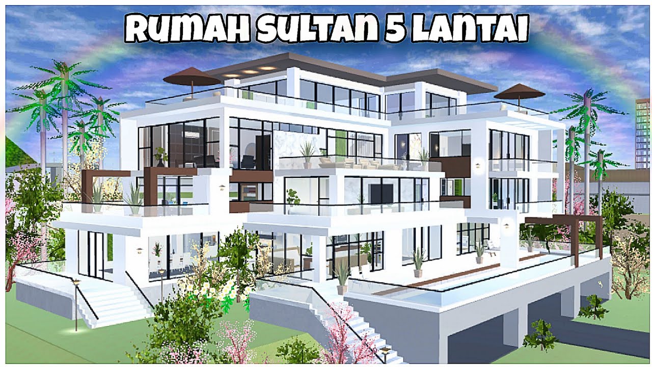 [SHARE ID] Пятиэтажный роскошный дом с полным набором удобств. Симулятор школы Сакура 🏠