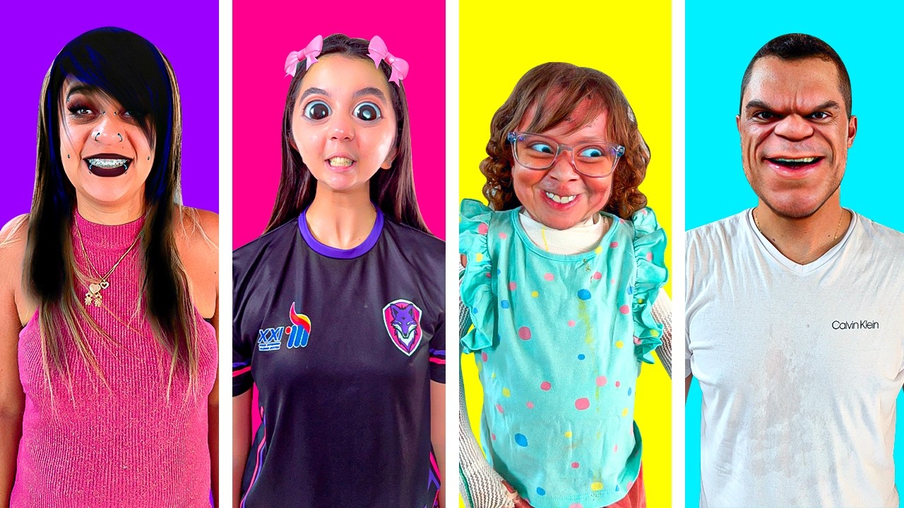 SARAH E ELOAH testando FILTROS ENGRAÇADOS dos SNAPCHAT com seus pais