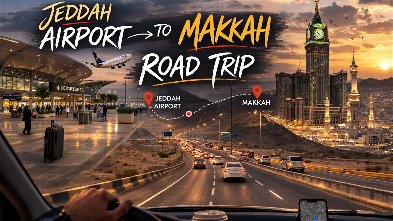 Jeddah Airport to Makkah Road Trip 🇸🇦 | First View of Haram 🕋 (Full Journey!) | Sonu Vlogs | #kaaba 