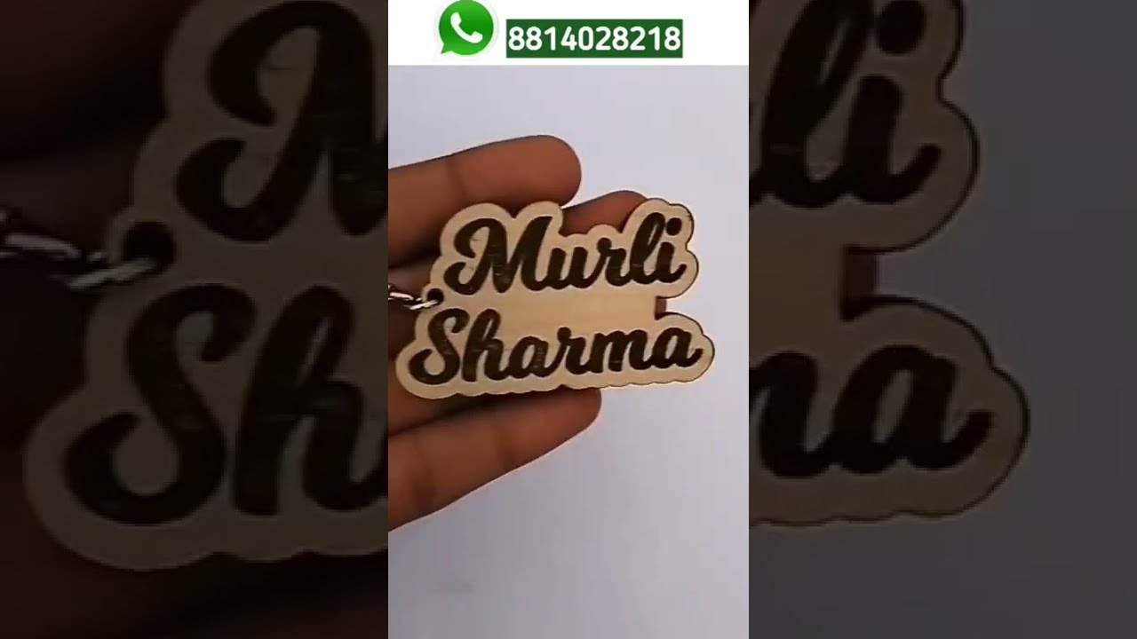 Personalised Wooden Engraving Name Keychain  || Personalised Gifts || Gifts || Rewari Cart || shorts