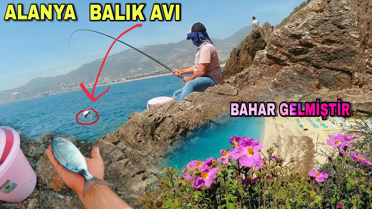 ALANYA / KLOPATRA SAHİLİ _ BALIK AVI MACERASI *baharı göremeden sıcaklar başladı