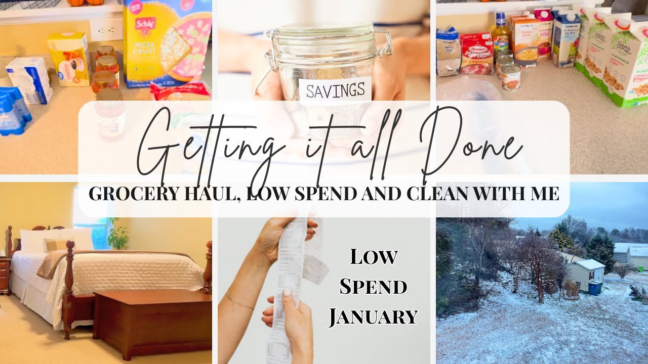 ✨ Getting it All Done ✨ - Clean with Me 🧹I Grocery Haul 🛒 I Low Spend January 💰 and Pantry Challenge