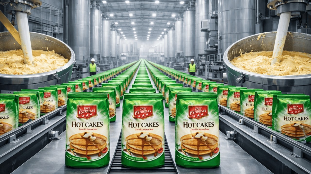 Cómo se hace la HARINA para HOT CAKES | La FÁBRICA GIGANTE que produce MILLONES de bolsas al día