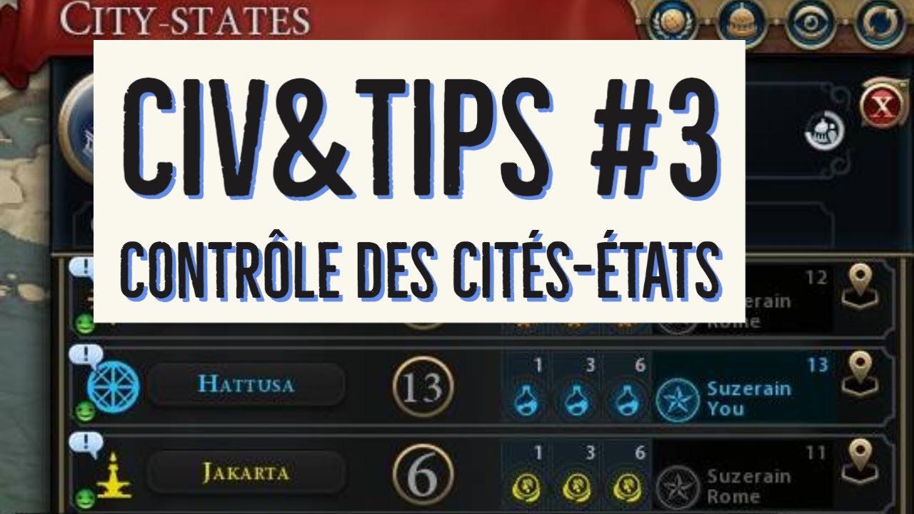 [CIV6][GS][Civ&Tips #3] Contrôle des cités-états