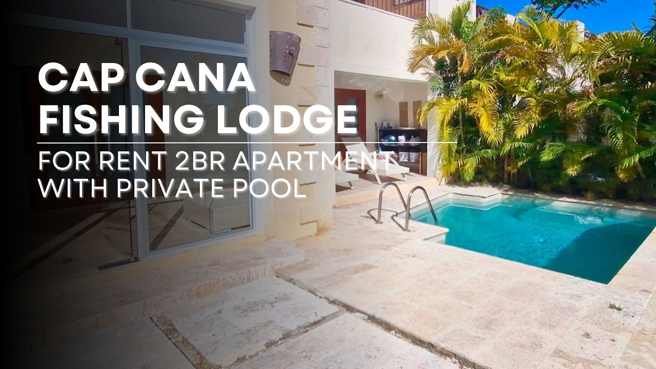 For rent 2 bedrooma apartament with private yard and pool in Fishinf Lodge, Cap Cana