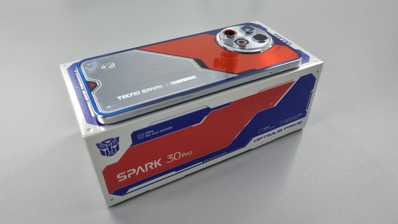 Tecno SPARK 30 Pro Unboxing & Camera Test | Retail Unit | Optimus Prime Edition