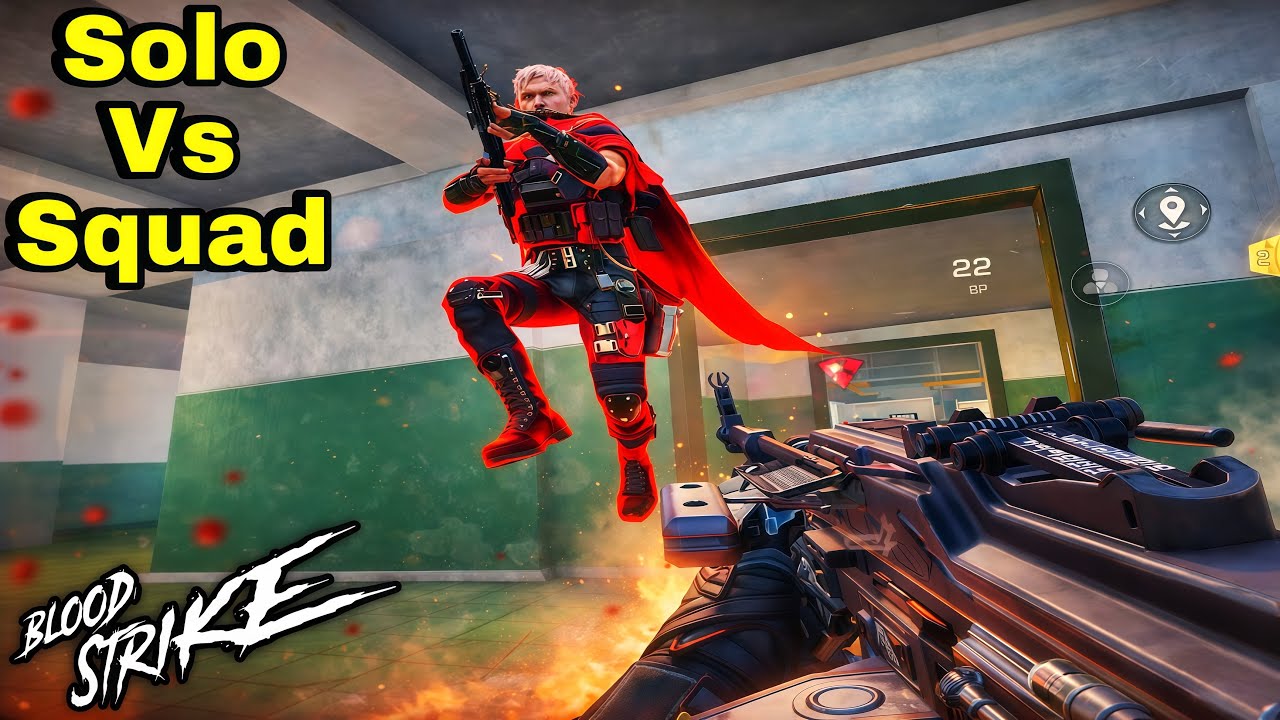 Blood Strike Mobile Solo Vs Squad Intense Close Combat Gameplay 