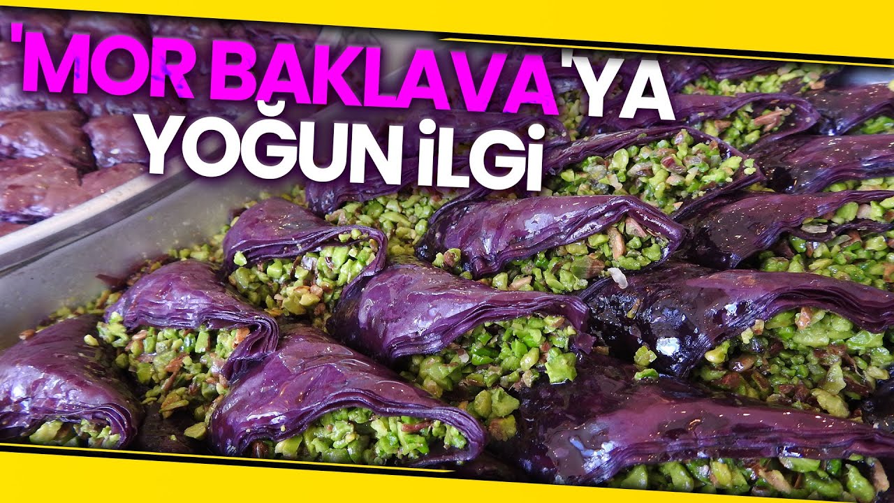 Şeker Hastalarına Özel Mor Baklava Üretildi