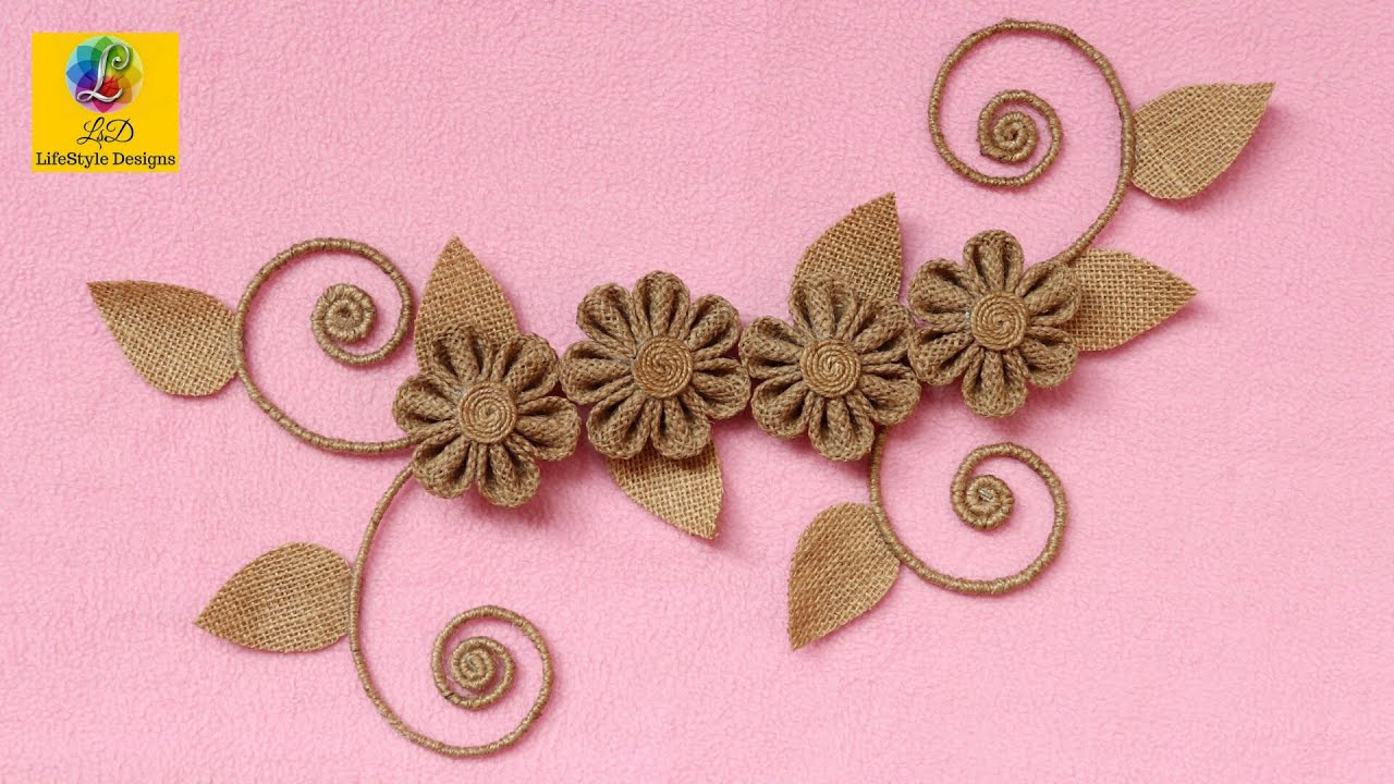 Jute craft idea | Home decorating ideas handmade | Jute Art and Craft Decoration Design