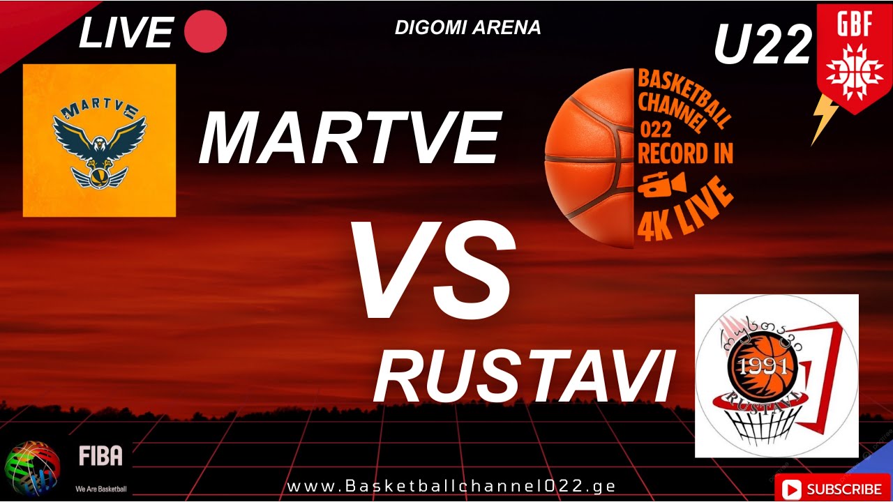 Live🔴 Martve vs Rustavi 🏀U22-02/03/2026