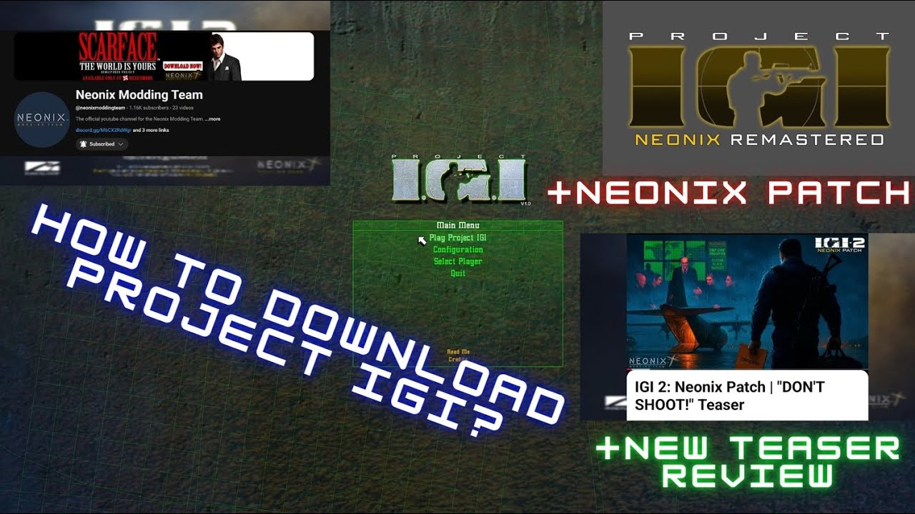 How to download Project IGI [2025] with Neonix Patch by @neonixmoddingteam + TEASER Review