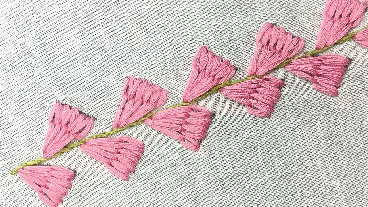 Amazing Hand Embroidery Design for Borderline Work | Hand Embroidery Design 