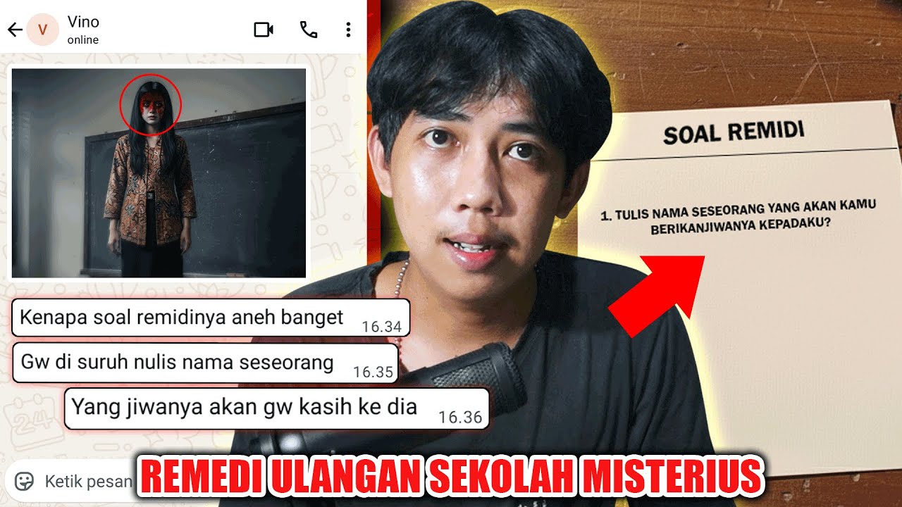 REMEDI ULANGAN SEKOLAH MISTERIUS 😱 | CHAT HISTORY HORROR SERAM