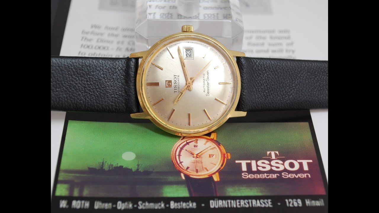 1964 Tissot Visodate Seastar Seven men's vintage automatic watch.  Model reference 44524