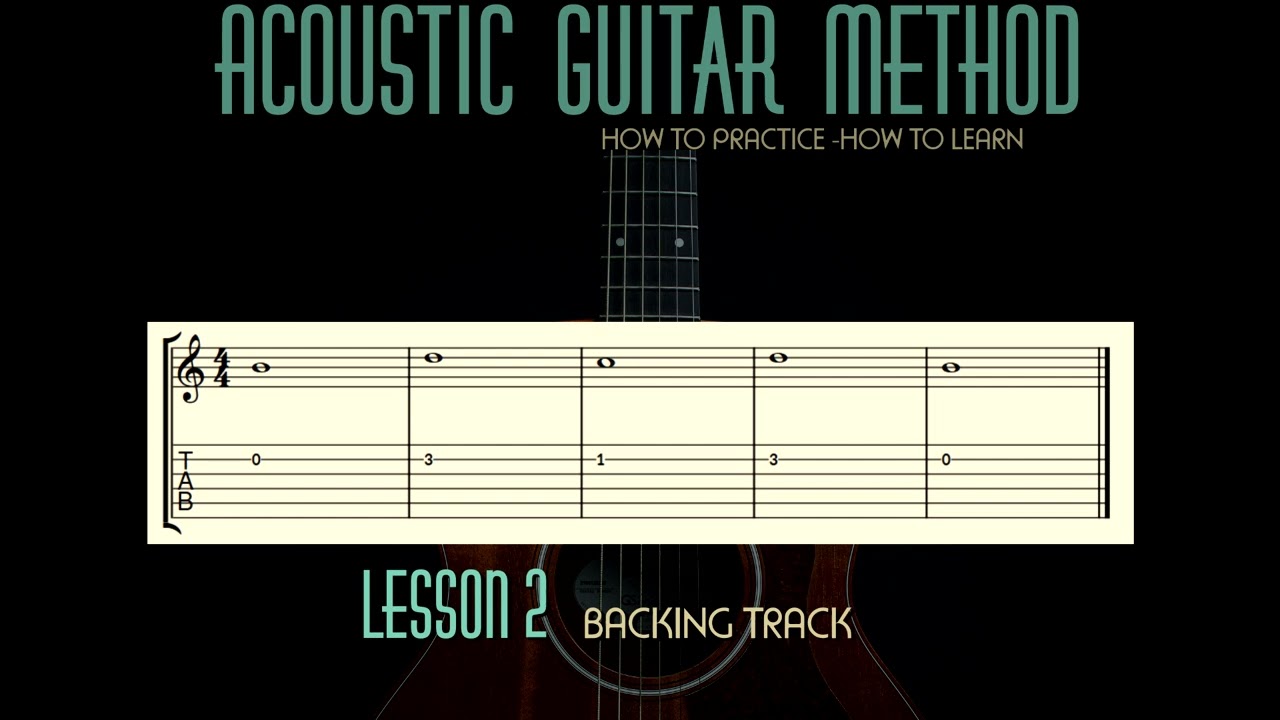 Acoustic Guitar Method Lesson 2 Exercise 1