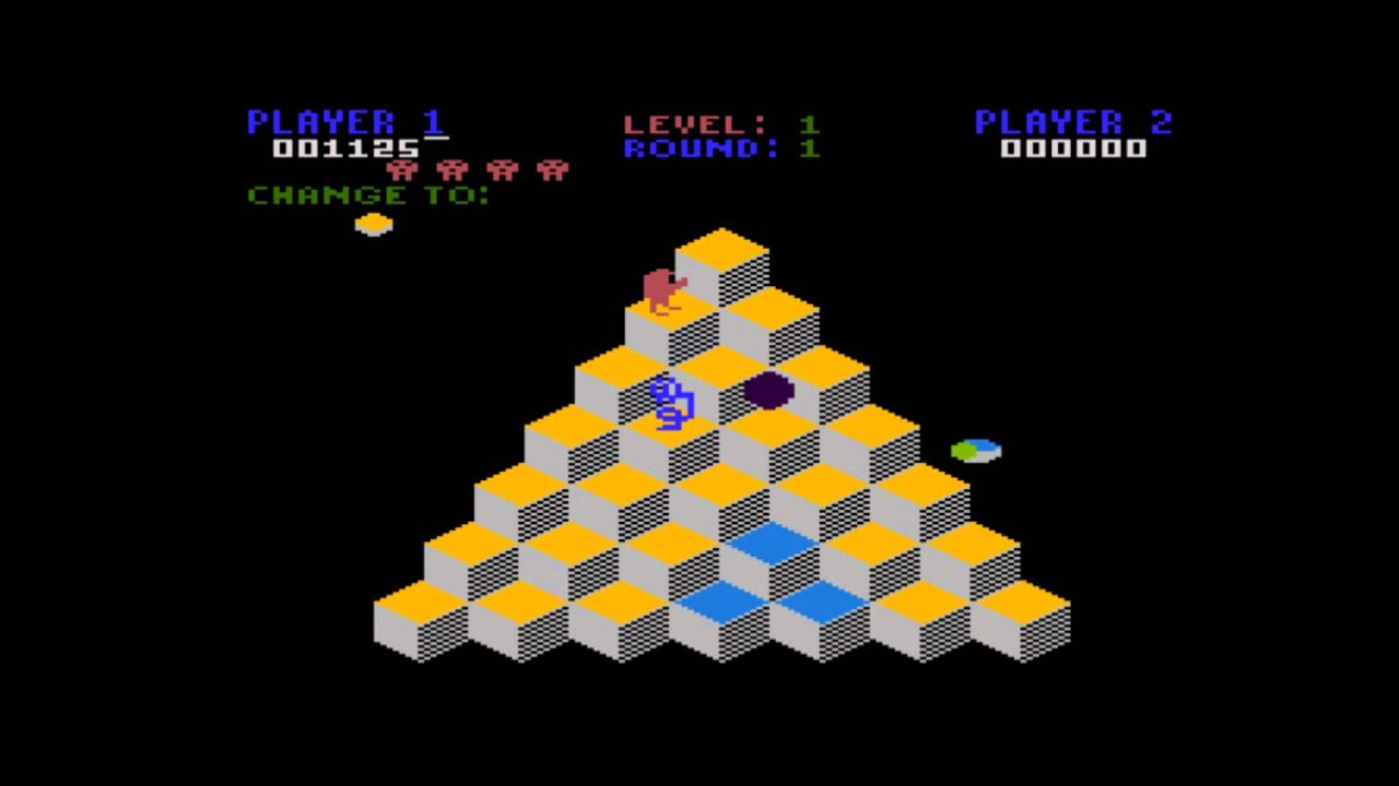 Q*Bert for the Atari 8-bit family