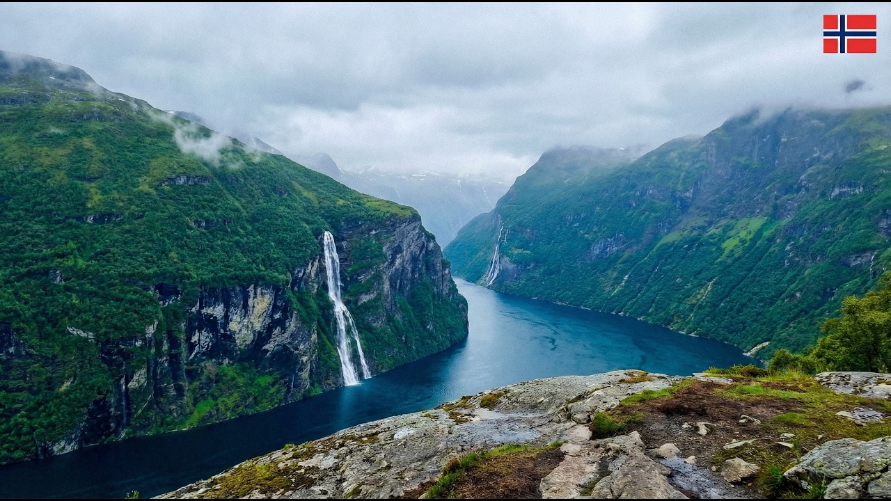 Природа Норвегии 🇳🇴 | Спокойные фьорды, водопады и расслабляющая инструментальная музыка