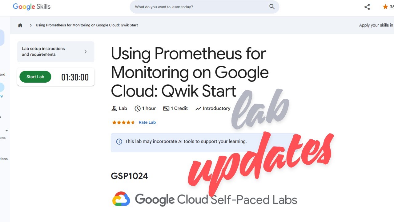 Использование Prometheus для мониторинга в Google Cloud: Qwik Start | ОБНОВЛЕНИЯ ЛАБОРАТОРИИ | #G...